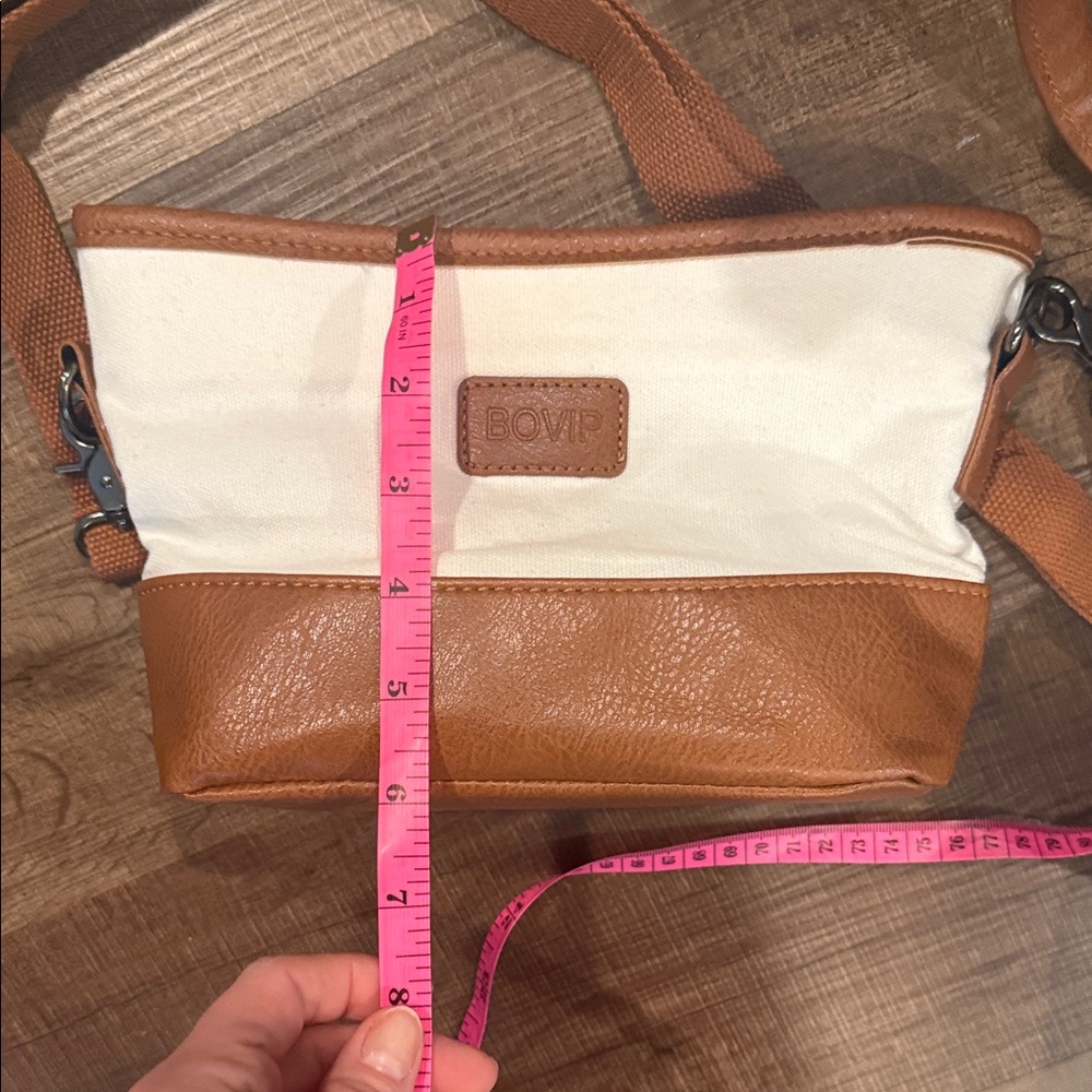 3 piece weekend faux leather and canvas travel set - Picture 8 of 14